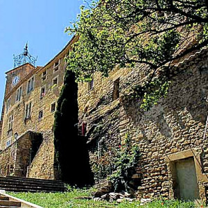 Grillon's old stone remaprts are very much a part of the village views