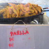 With Spain nearby, Paella is very much a regional favorite and available to go at most markets
