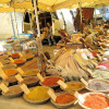 The markets carry a stunning array of spices from all over the world