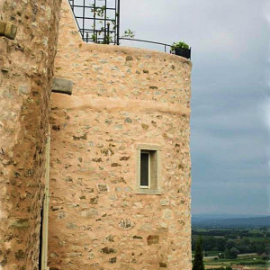 Provence - Sablet - Tower in the fortified wall - most towers today have been converted into private residences