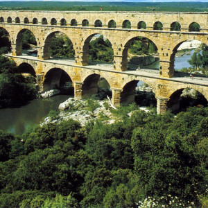 The Pont du Gard near Nimes in Provence