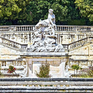 The Park Jardin de la Fontaine in Nimes