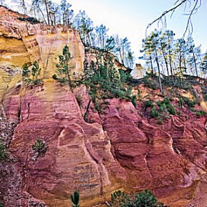 Ocher Hills of the Vaucluse that surround Roussillon