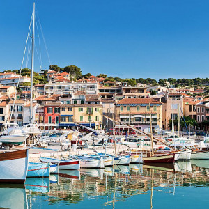 Provence - Cassis - The beautiful town of Cassis in the French Riviera photographed during a clear morning