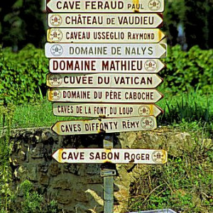 Wine anyone?  Is there any doubt about this region?  Signpost to Winetasting - image source - art.com