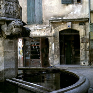 Provence - Forcalquier - old fountain in the village