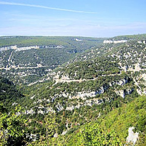 View of the Gorges-de-la-Nesque in Provence