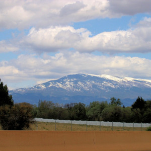 Mt. Ventoux is a prominent feature of the landscape in the Vaucluse