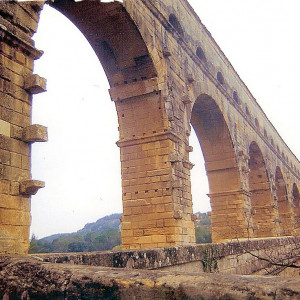 Pont du Gard - a Roman Aqueduct that helped to supply the nearby towns with water