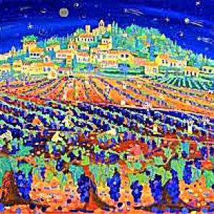 Provence - Rasteau - A night of shooting stars by John Dyer Gallery co uk