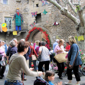 Provence - Richeranches - Annual Flower Market that takes place on the first Sunday in May