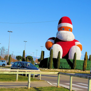 Provence - Sablet - Santa at the Rond Point