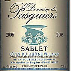 This Sablet winery carries the Sablet Cote du Rhone Villages Appellation designation
