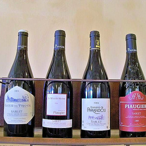 A collection of wines from Sablet Wineries - Trignon - Piaugier - Parandou -