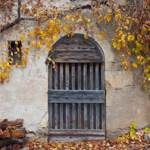 Saignon France - picturesque door in the village
