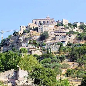 Provence - Valreas - View of the village from the surrounding vineyards