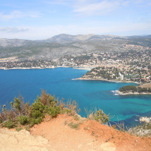 Breathtaking view of Cassis as we drove along Route de Crete on our way to La Ciotat on a beautiful fall morning