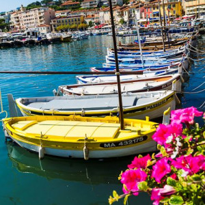 Cassis Waterfront.  By Dave Condeff