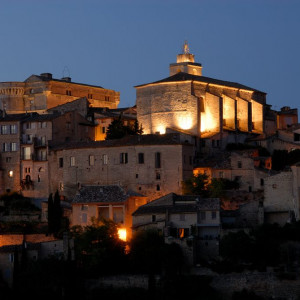 The town of Gordes - stunningly beautiful at night