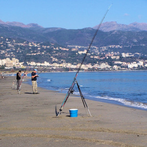 Provence - La Ciotat beach - fishing from the beach