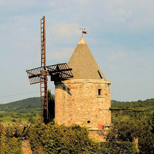 A windmill in the village of Gordes 