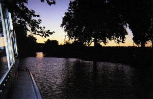 Canal Boating in France - Canal du Midi - Tied up for the night