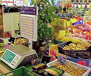 Provence - Supermarkets - Weighing Produce - Image source- Americans in France website