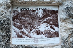 A Plaque near the source shows how long visitors have been coming here