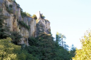 Steep Cliffs with the ruins of the Archbishop's Palace
